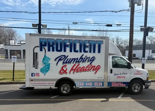Proficient Plumbing & Heating service truck
